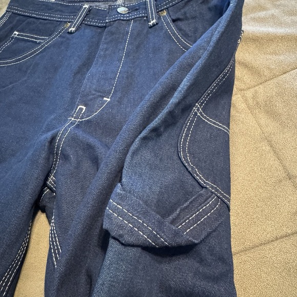Vintage KEY Authentic Dungaree Jeans 30x32 Regular Fit Carpenter Denim NWT - Picture 8 of 13